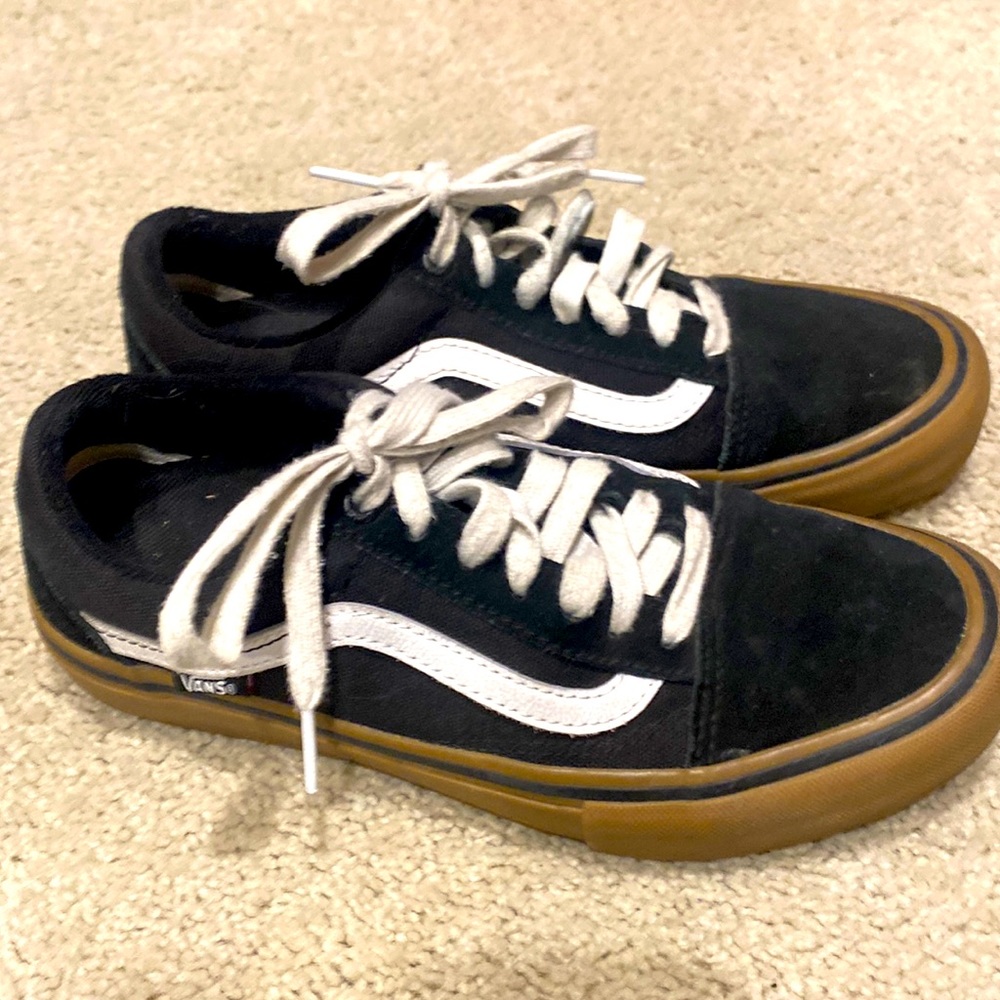 Vans Skate Old Skool Shoes black/gum Size 6 mens / 7.5-8 womens